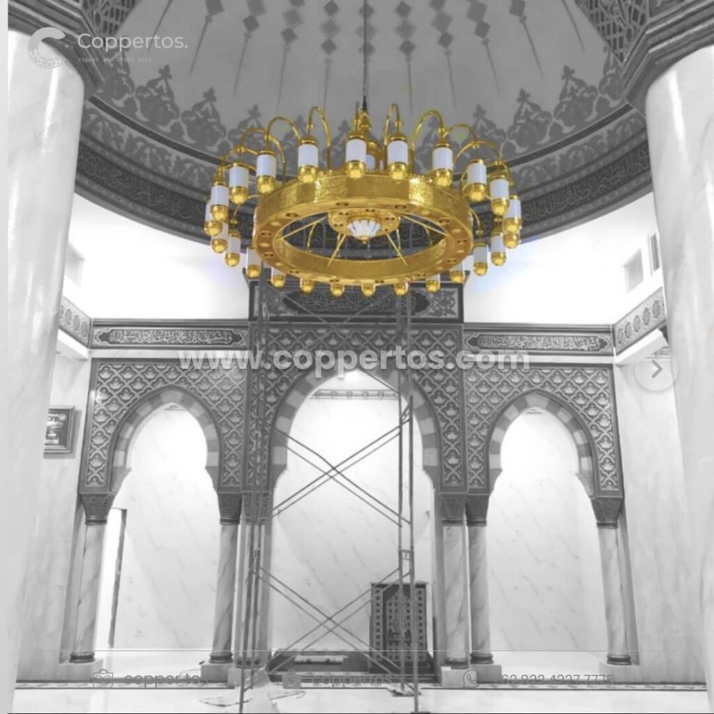 interior lampu masjid